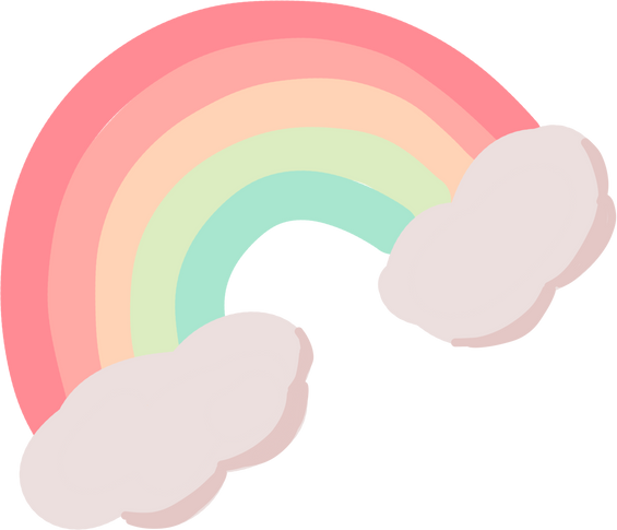 Rainbow with Cloud